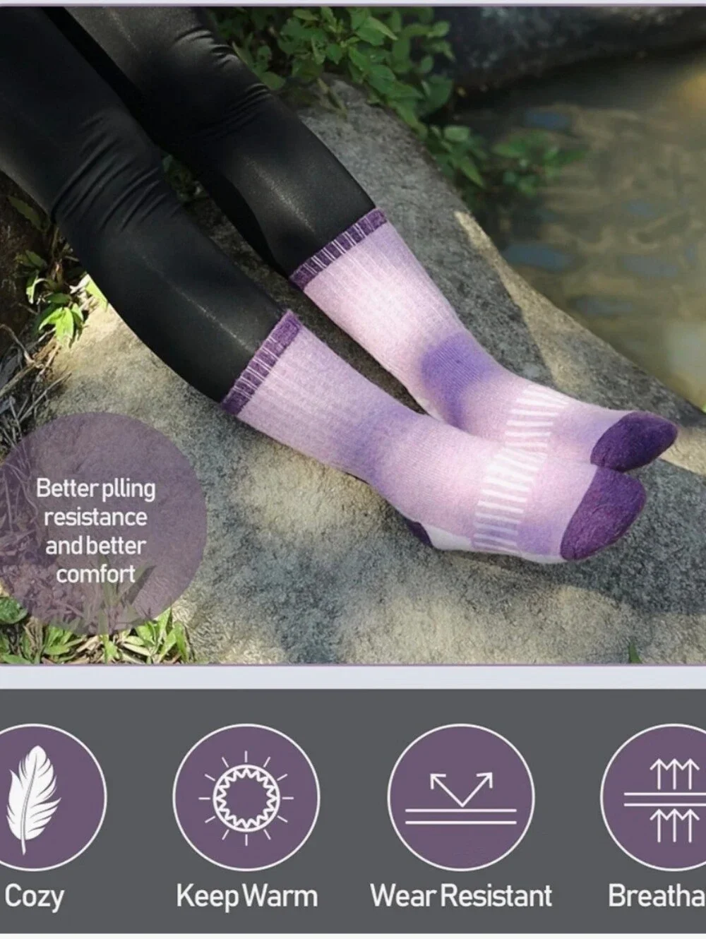 Merino Wool Blend Women's 3pk of Sport Socks